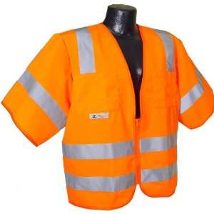  Radians SV83OSL Standard Solid Safety Vest, Orange, Large 