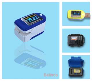 New finger pulse oximeter spo2 monitor blue colorFDA CE  