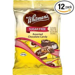 Russell Stover Whitmans Sugar Free Peg Bag, Assorted Chocolate, 3.2 