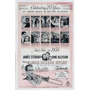   Poster 27x40 James Stewart June Allyson Harry Morgan
