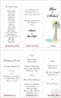 Custom Personalized Wedding Church Event Programs  