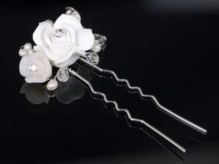 78x40mm Wedding Bridal Tiara Hair Pin Clip use Swarovski Crystal R502 