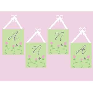  ROSE BUDS CANVAS WALL LETTERS