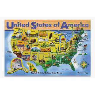  United States Of America Wooden Jigsaw Puzzle Toys 