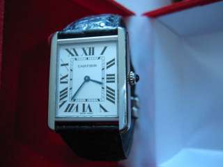 Cartier Tank Solo Mens Watch Stainless Deployment 2715  