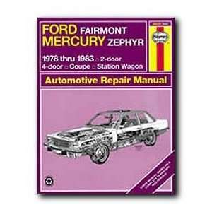 Haynes Manuals 36028 Fairmont Zephyr 78 83