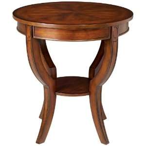  Americana Cherry Finish Round End Table: Home & Kitchen