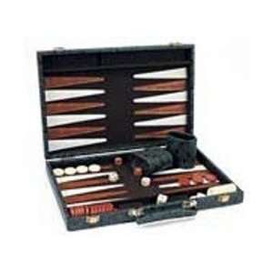  18 Inch Gold & Black Classic Backgammon Set: Toys & Games