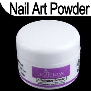 New Pink White Crystal Polymer Powder Acrylic Nail Art Tips  