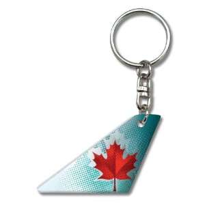  Air Canada Tail Airplane Keychain Key Chain: Office 