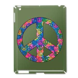  iPad 2 Case Green of Peace Symbols Inside Tye Dye Peace 