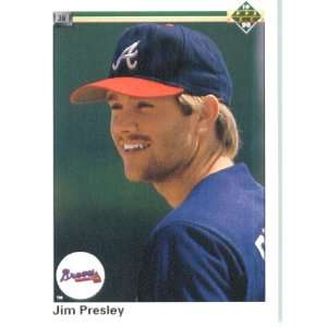  1990 Upper Deck # 760 Jim Presley Atlanta Braves Baseball 