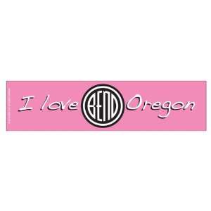  I love Bend Oregon   Pink (Bumper Sticker): Everything 