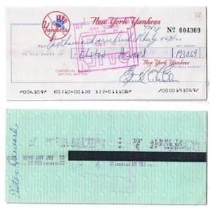Elston Howard Signed New York Yankees Payroll Check:  