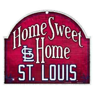  MLB St. Louis Cardinals 11 by 9 Wood Home Sweet Home 