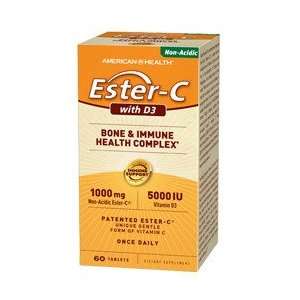  American Health   Ester C 1000mg with Vitamin D3   5000IU 