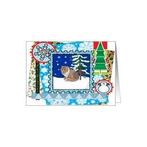  Scrapbook Himalayan Cat Christmas Card Card: Health 