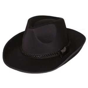  Black Satin Fedora Hat 