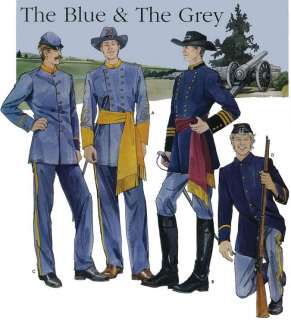 Civil War Union & Confederate Soldier Uniform Pattern  