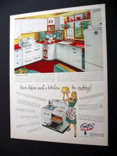 New Freedom Gas Kitchen Baking Center Design print Ad  