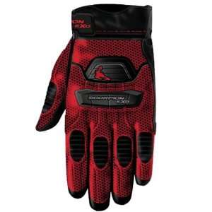  Scorpion Cool Hand Red and Black Motorcycle Gloves   Size 