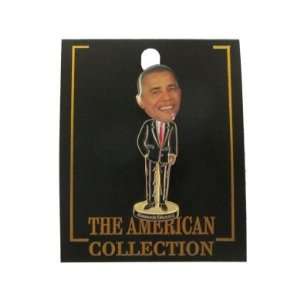  President Barack Obama Bobble Head Lapel Pin: Toys & Games