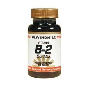  Vitamin B 2 Tabs 50 Mg Wmill Size 100 Health & Personal 