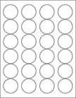 SHEETS 2 INCH ROUND BLANK WHITE STICKERS LABELS  