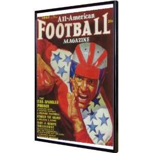  All American Football Magazine (Pulp) 11x17 Framed Poster Home