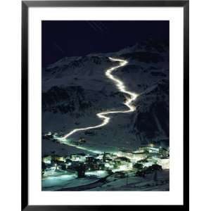Bearing Torches Ski Down Mont Blanc Glaciers to Val Disere Photography 