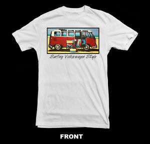 SURFING VOLKSWAGEN VW BUS T SHIRT ~NEW~ ALL SIZES  