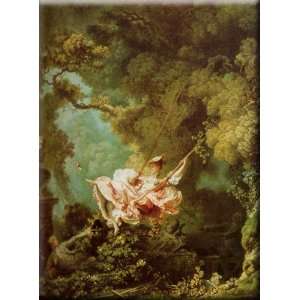   12x16 Streched Canvas Art by Fragonard, Jean Honore