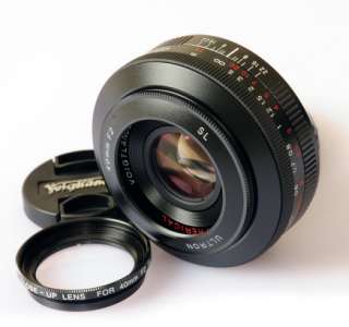 New USA Voigtlander Ultron 40mm f/2 40/2 SL II Canon EOS w/ closeup 