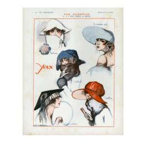 La Vie Parisienne, Magazine Plate, France, 1922 Premium Poster Print 
