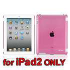 Brand NEW Clear Hard back case Rubber Cover for iPad 2 smart cover 