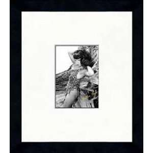  Bettie Page   Leopard Bikini   Framed 5 x 7 Photograph 