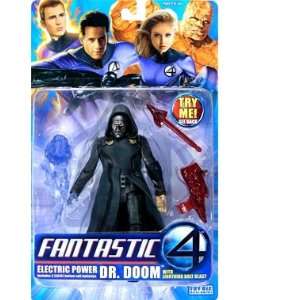   Four: The Movie > Electric Power Dr. Doom Action Figure: Toys & Games