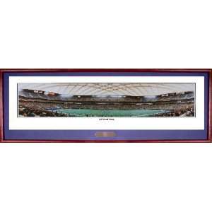 NFL Detroit Lions Stadium, 43 Yard Line Panoramic Print Deluxe Frame