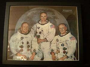   Apollo 11 Neil Armstrong, Edwin Aldrin, Michael Collins Moon Poster
