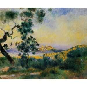  Oil Painting View of Antibes Pierre Auguste Renoir Hand 