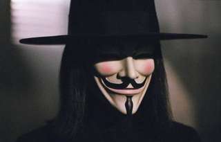   Resin Halloween Mask V For Vendetta Guy Fawkes Costume Mask  