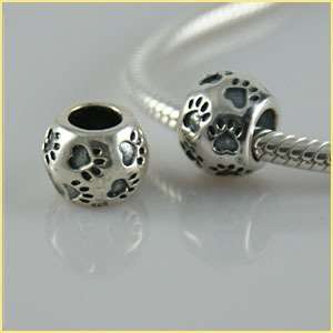   style sterling silver antique silver paw prints
