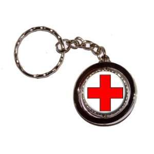  Red Cross   New Keychain Ring Automotive