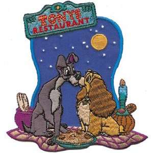 Disney Movie Lady and The Tramp Character   Tonys   Embroidered Iron 