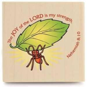  The Joy of the Lord Wood Mounted Rubber Stamp Arts 