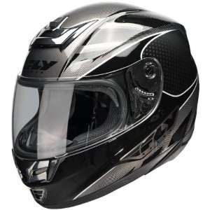 Fly Racing Paradigm Classic Black/Silver Helmet   Color : Black   Size 