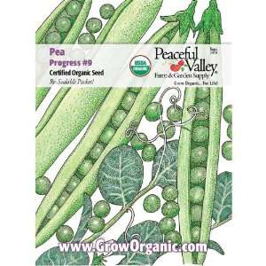  Organic Pea Seed Pack, Progress #9 Patio, Lawn & Garden