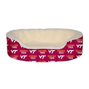 Virginia Tech Cuddler Dog Bed Size Medium (30 x 21) (25 x 18) (30 