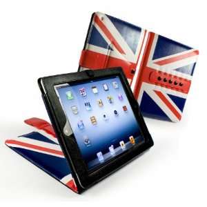   Series UK Flag Union Jack Faux Leather Case Cover for Apple iPad 2