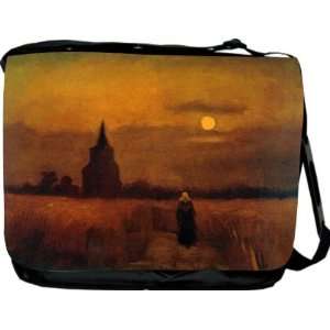  Van Gogh Art Fields Messenger Bag   Book Bag   School Bag 